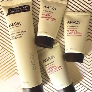 AHAVA DeadSea Water Mineral Hand Cream 4pc.- 1 5.1 fl. oz & 3 1.3 fl. oz creams